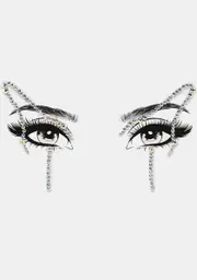 Iridescent Tear Rhinestone Face Gems