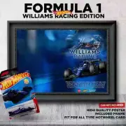 Hot Wheels Formula One Williams Racing 2025 Design With Frame
