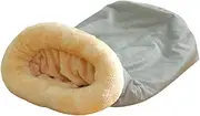 Fenteer Pet Cat Bed Cat Bed Cave House Warm Cushion Cave Winter Nest Sleeping Bag for Puppy Cats Small Dogs, Grey
