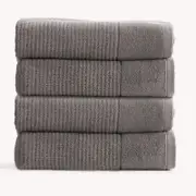 Renee Taylor Cambridge Textured 4 Piece Fossil Bath Towel Pack