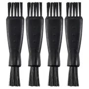 4Pieces Double-Sided Trimmer Shaver Cleaning Brush Clipper Cleaner Brush Clipper Cleaning Brush for Men Black