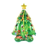 Wizardi 57 x 41" Christmas Tree Standing Foil Balloon Decoration