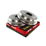 Pair Rear Protex Brake Drums for Toyota Regius Ace KDH206 3.0L 08/2007-On