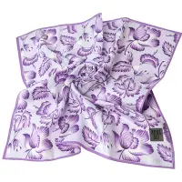 在飛比找Yahoo奇摩購物中心優惠-ANNA SUI 日本製繽紛花朵圖騰字母LOGO絲質大帕領巾