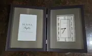 BULOVA -PICTURE FRAME CLOCK B1234 Hinged Wood Case - Espresso Brown Finish