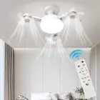 ~ Silent Ceiling Drone Fan with LED Light Remote Control 3 Gears for Home Outdoo