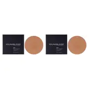 Mineral Radiance Creme Powder Foundation - Toffee by Youngblood for Women - 0.25 oz Foundation(Refill) - Pack of 2