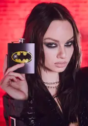 [Dolls Kill x DC] Batman Rhinestone Flask