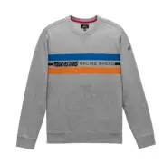 Alpinestars Highway Crew Fleece (Large, Gray Heather)
