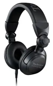Technics Eah-Dj 1200 Pro on Ear Dj Headphones Swivel-Mounted Removable Cable