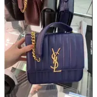 在飛比找Yahoo!奇摩拍賣優惠-YSL VICKY SMALL19 新 金扣 鏈條包 肩背 