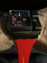 NOS OULM WATCH RED BAND FITS UP TO 9" WRIST- GW-22A