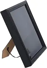 CHILDWEET Flag Display Case Wooden Shadow Box for Veterans HD Tempered Glass Wall Mounted Memorial Storage Black Frame for Funeral Flags Easy