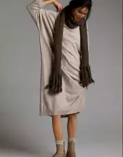Anthropologie Knit Cocoon Batwing Midi Sweater Dress XL NWT Saturday Sunday