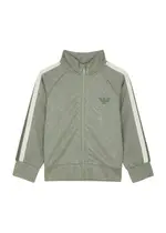 Emporio Armani Kids Logo-jacquard Jersey Track Jacket (6-14 Years) - Grey - 08YR (8 Years) 08YR (8 years)