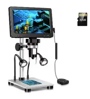 Digital Microscope 1200x Magnification HD USB Professional Electron Microscopios For Repairing With 10 LED Light With Memory Card