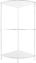 Multifunctional 3 Tier Acrylic Corner Table Minimalist Modern Style Sofa End Table for Living Room Bedroom Bathroom Clear Acrylic