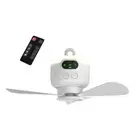 Camping Fan with Remote Control Ceiling Fan with Light 3 Wind Speed for Camping