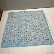Born Abel Blue Name Print Light Weight Baby Blanket 38" X 38" NEW