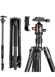 MACTREM Professional Camera Tripod with Phone Mount 62"New