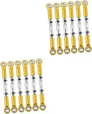 ERINGOGO 6pcs Adjustable Rc Turnbuckles Rc Truck Camber Links Remote Control Truck Car Turnbuckle Rod Linkage Rod Ends Rc Front Rear Steering Link Rod Linkage for Rc Before and After Putter