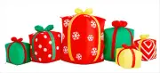 8 Foot Inflatable Christmas Gift Boxes Outdoor Christmas Inflatable Decor