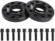 KSP 5X100 to 5x100 Wheel Spacers Compatible with Audi A3 A4 A6 A8 S4 S6 S8 Quattro TT, 20mm Thread Pitch M14x1.5 Hub Bore 57.1mm with Sphere Seat Lug Bolts Fit for 5X112 Golf Jetta Beetle EOS Passat