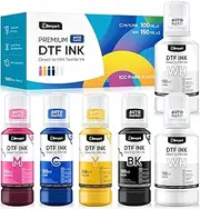 Beryzol Auto-Fill DTF Ink - 700ML Premium DTF Transfer Ink for PET Film, Refill Ink for Epson ET-8550 ET-8500 Printers, Heat Transfer Printing Ink Set, Heat Transfer Printing Direct to Film