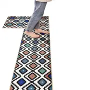 Non-Slip Kitchen NYLON Mat Rug Carpet Door Home Floor Thick Washable RED