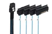 Internal Mini SAS 36Pin SFF-8087 to 4 x 29Pin SFF-8482 with SATA Power Cable