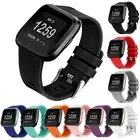 StrapsCo Silicone Rubber Watch Band Strap for Fitbit Versa / 2 / Lite