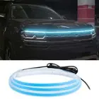 220cm Flexible Car Hood Day Running LED Light Strip Lamp Accessories Universal