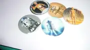 Pre Cut One Inch Bottle Cap Images Star Wars R2D2 C3PO Free Ship