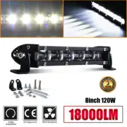7inch Slim LED Work Light Bar Driving White Offroad Lamp Fog Spot Truck SUV ATV