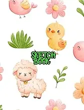 Sketch Book For Kids: A4 size drawing notebook 100 pages of blank white sheets and lined "one by one with a" beautiful cover | Large A4 drawing book for children