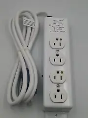 4 Outlet Hospital Grade Power Strip - 15ft Cord DK