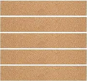 5pcs Adhesive Cork Strips Cork Board Pin Board Tiles Cork Strips for Classrooms Message Bulletin Strips Corkboard Mini Office Supplies Memo Board Strips Hexagonal Board Household