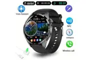 Men's GT4 Pro+ Smart Sports Watch 1.53'' HD Display, NFC Access, Bluetooth Calling, AI Voice, Compass, Altimeter, Pedometer, Fitness Tracker