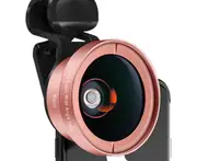 Phone Camera Lens Kit 15X Macro and 0.45X Wide Angle Camera Lens Kit Clip on Cell Phone-Gold