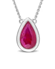 Rina Limor 14K 1.90 ct. tw. Ruby Pendant Necklace