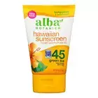 Alba Botanica - Hawaiian Green Tea Natural Sunblock SPF 45 - 4 fl oz