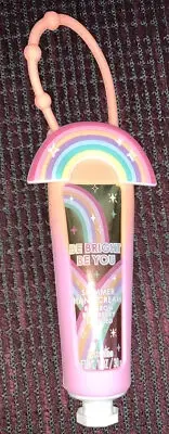 JUSTICE BE BRIGHT BE YOU RAINBOW SHIMMER HAND CREAM RASPBERRY SCENT BAG CHARM!