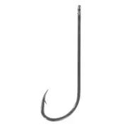 25 Pack of Shogun T483 Black Long Shank Fishing Hooks - Chemically Sharpened