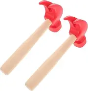 NOLITOY 2Pcs Hammer Lightweight Simulation Tool for Hand Eye Coordination Development Interactive Parent Play