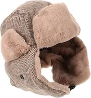 [YARNOW] Winter Windproof Hat for Outdoor Activities Retro Earflap Cap Thick Warm Ear Protection for Skiing Snowboarding and Hiking Fits Coffee
