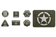 Flames of War: American LW Tokens (x20) & Objectives (x2)
