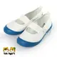 日本月星 MoonStar 白/藍色 帆布膠底 止滑兒童室內鞋 中童鞋 NO.Q6401