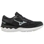 RRP $200! Mizuno Womens Wave Skyrise 2 High Cushion (Black/Cool Silver/White)