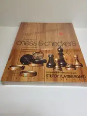 Staunton Chess & Checkers Cardinal King 2 3/8 Checker 1 1/4 Vintage Carved Wood