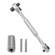 4-in-1 Wrench and Universal Socket Set, 1/4", 3/8", 1/2" Drive and 1/4" Drive...